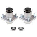 2x Front Wheel Hub Kit Bearings Seals For Club Car DS 1982-2002 Golf Cart Models