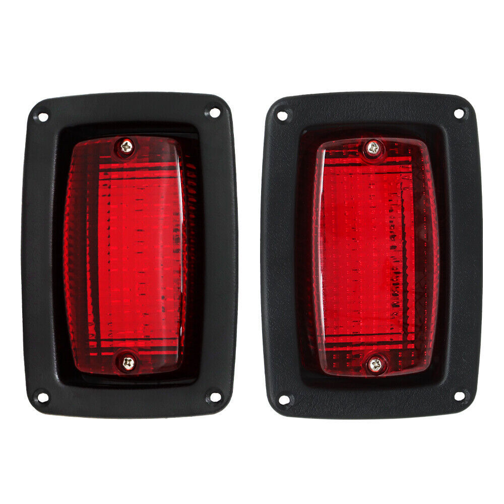 2 Golf Cart LED Tail Light 3 Wire Rear Taillights Pair Fits for Club Car DS