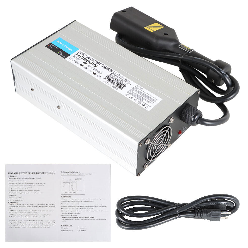 36 Volt 18 Amps Golf Cart Battery Charger w/D Style Plug For EZGO TXT Golf Cart