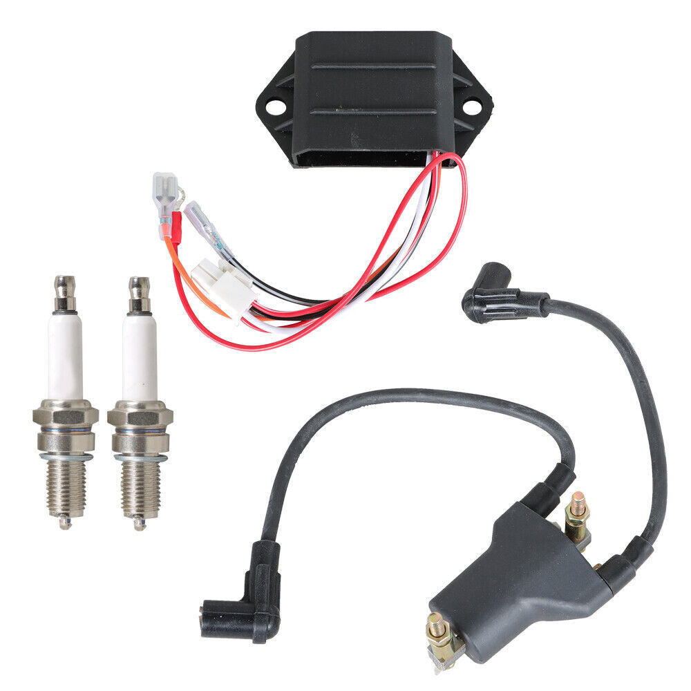 For E-Z-GO Golf Cart 4 Cycle Gas 96-98 Ignition Coil CDI Ignitor AC Spark Plug