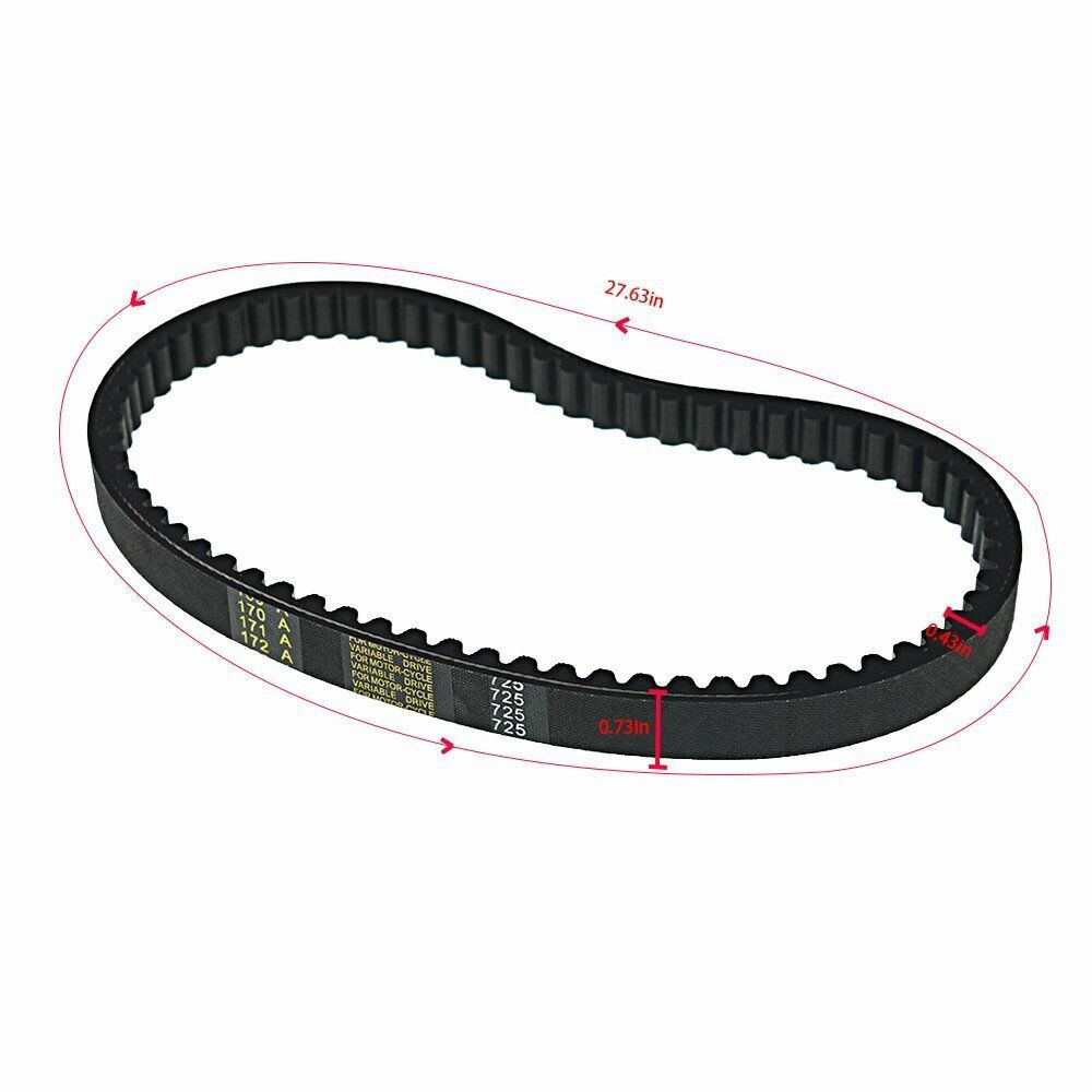 3X Go Kart Drive 725 Belt For 30 Series Torque Converter Clutch Set Assymetrical