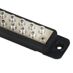 US 12 Point Busbar Bus Bar Power Distribution Block 180A 12V DC Pair Black & Red