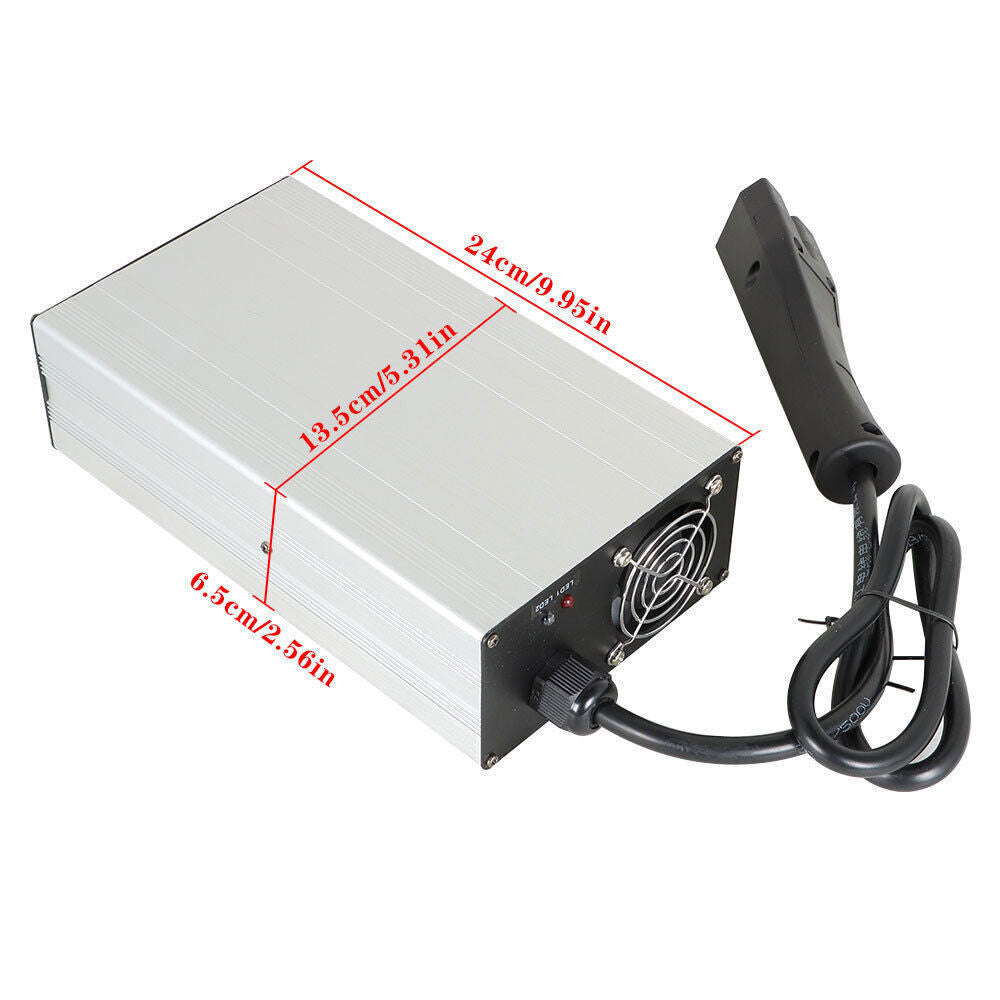 Golf Cart 48V 15A Battery Charger with RXV Plug/LED For Club Car EzGo Yamaha