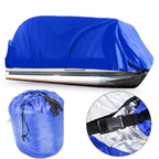 Dark Blue Boat Cover 21'-24' Waterproof Trailerable Heavy Duty Pontoon Beam 102"