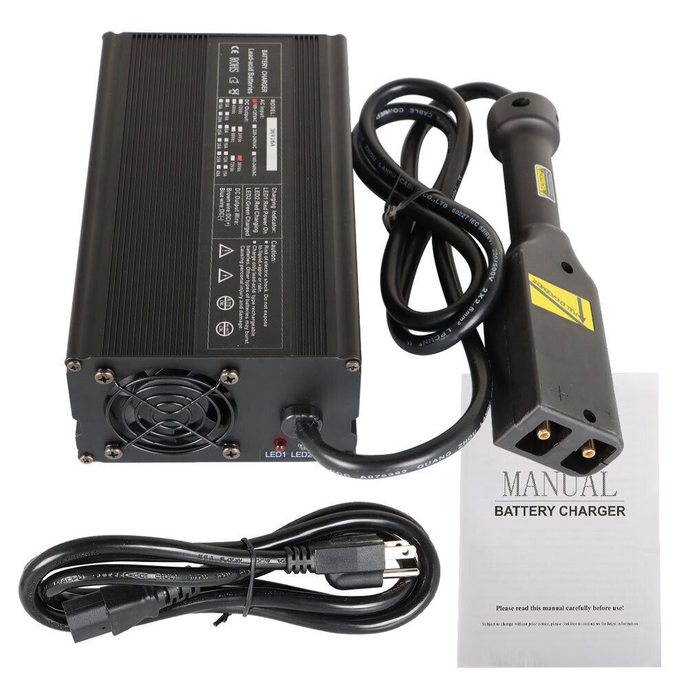 36V 16A Battery Charger with TXT D Plug For E-Z-GO Yamaha Club Car Golf Carts
