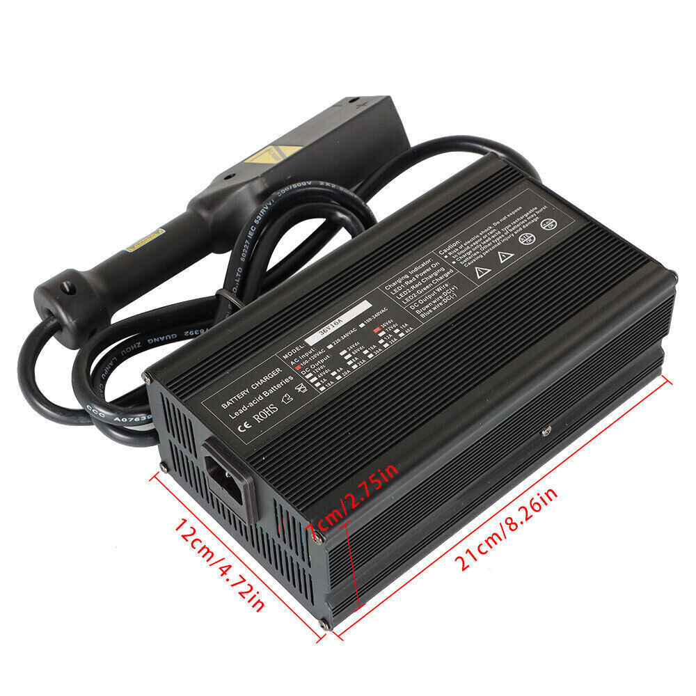 36V 16A Battery Charger with TXT D Plug For E-Z-GO Yamaha Club Car Golf Carts