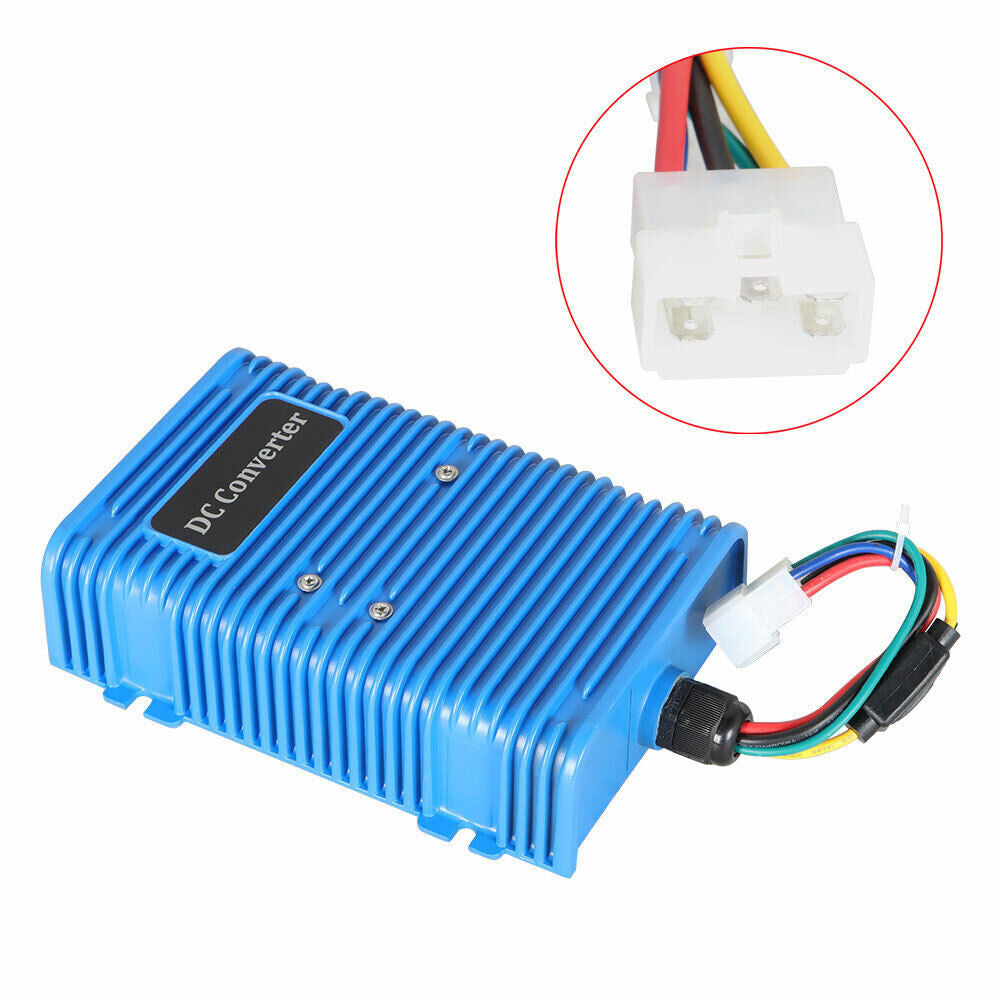 Reducer 36V/48V to 12V DC Converter 30A For Club Car E-Z-GO Yamaha Golf Cart