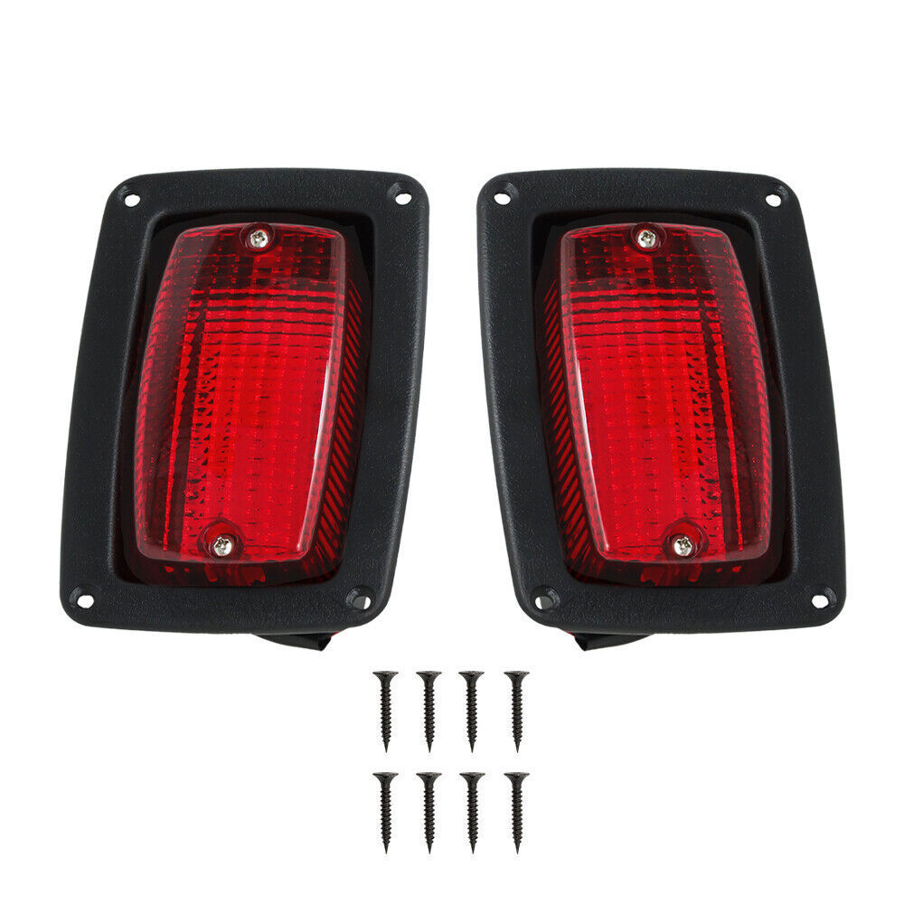 2 LED 3 Wire Taillights Golf Cart LED Tail Light Kit for Club Car DS 1982+