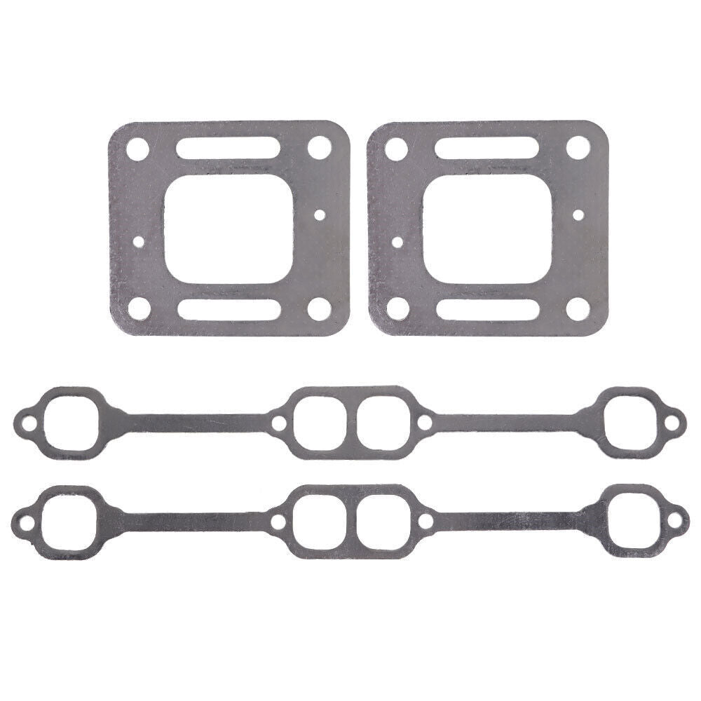 Exhaust Gasket Manifold For Mercruiser 5.0 mpi 5.7 350 Mag Riser Block v8 Elbow