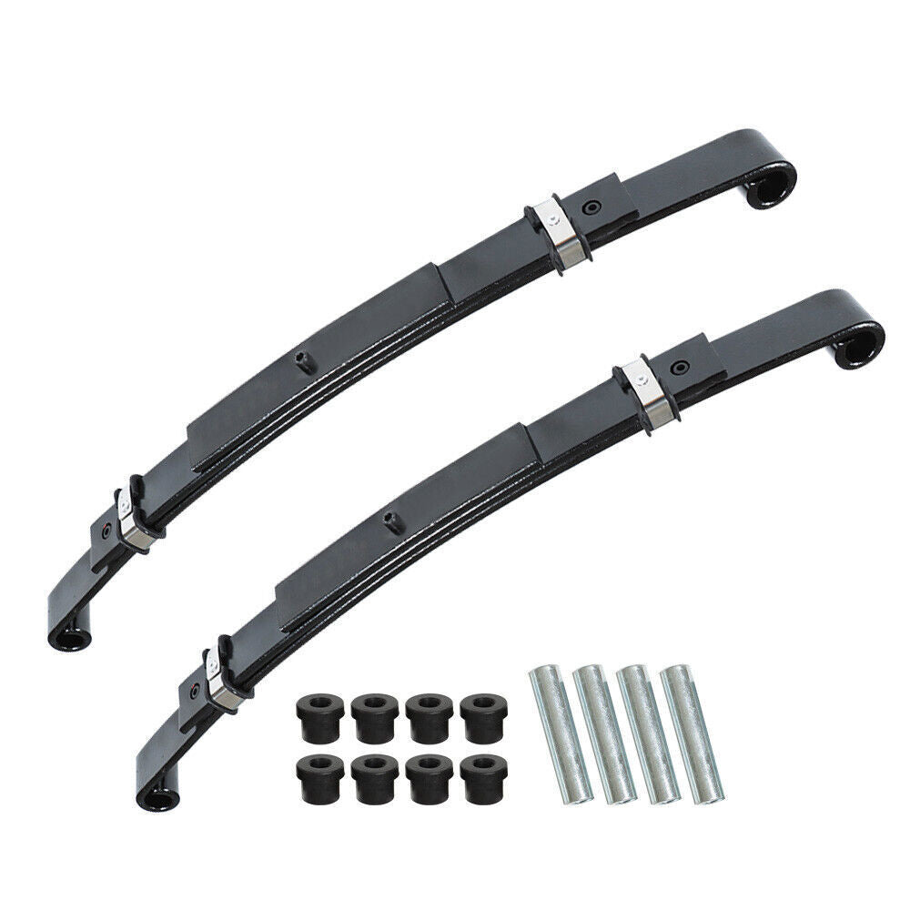 For E-Z-GO TXT 1996-2013 Golf Cart 2PCS 3-Leaf Heavy Duty Rear Leaf Springs