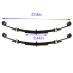 For E-Z-GO TXT 1996-2013 Golf Cart 2PCS 3-Leaf Heavy Duty Rear Leaf Springs