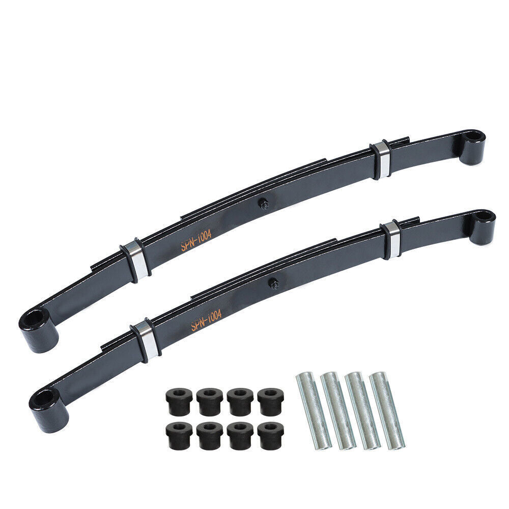 For E-Z-GO TXT 1996-2013 Golf Cart 2PCS 3-Leaf Heavy Duty Rear Leaf Springs