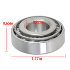 2 × Front Wheel Bearings+Seal Kit For Club Car DS Golf Cart Gas&Elec 1982-2002