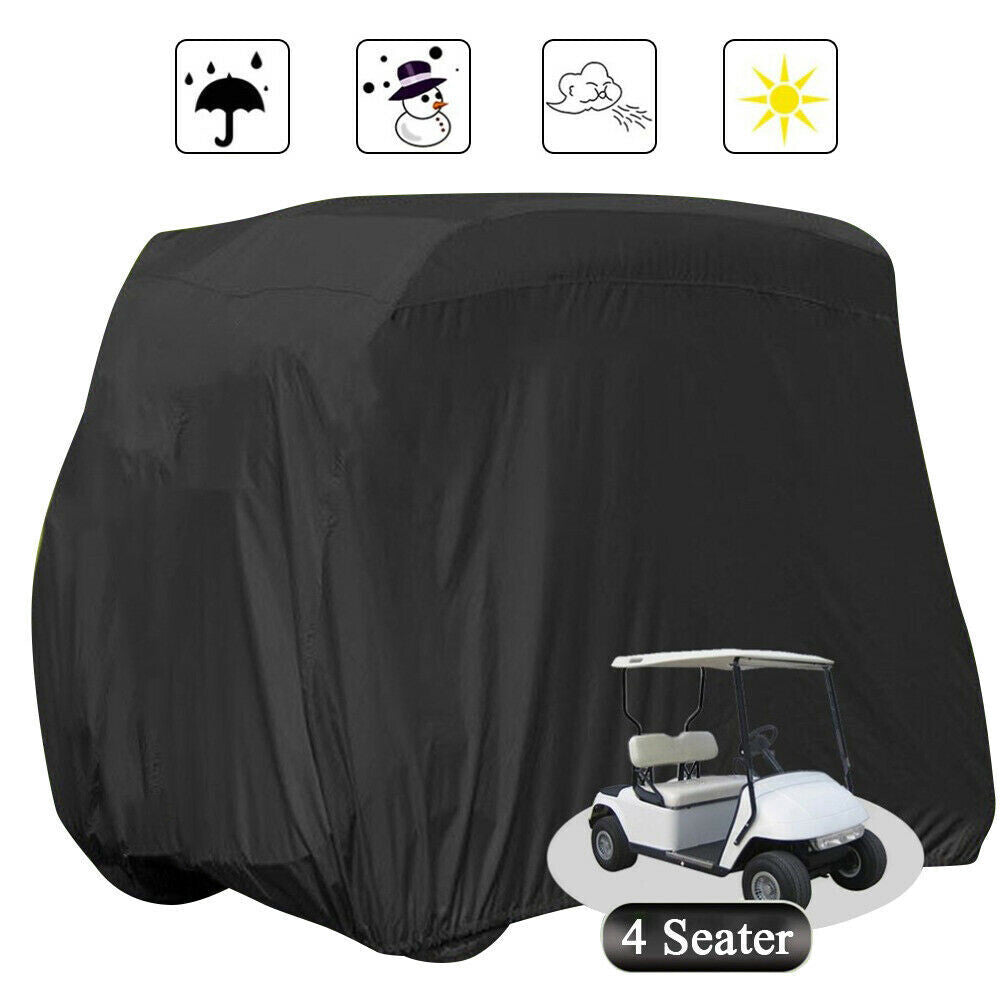 Golf Cart Cover Waterproof 4 Passengers For EZGO Club Car Yamaha  Storage Cover