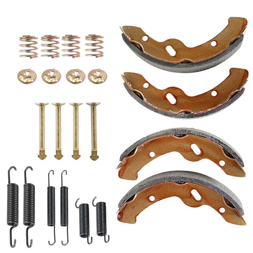 Golf Cart Brake Shoes& Spring Kit Fit For E-Z-GO TXT Medalist 1997-Up RXV 2008+