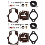 2PCS Carburetor Rebuild Repair Kit For Johnson Evinrude 18 20 25 28 30 35 40 HP