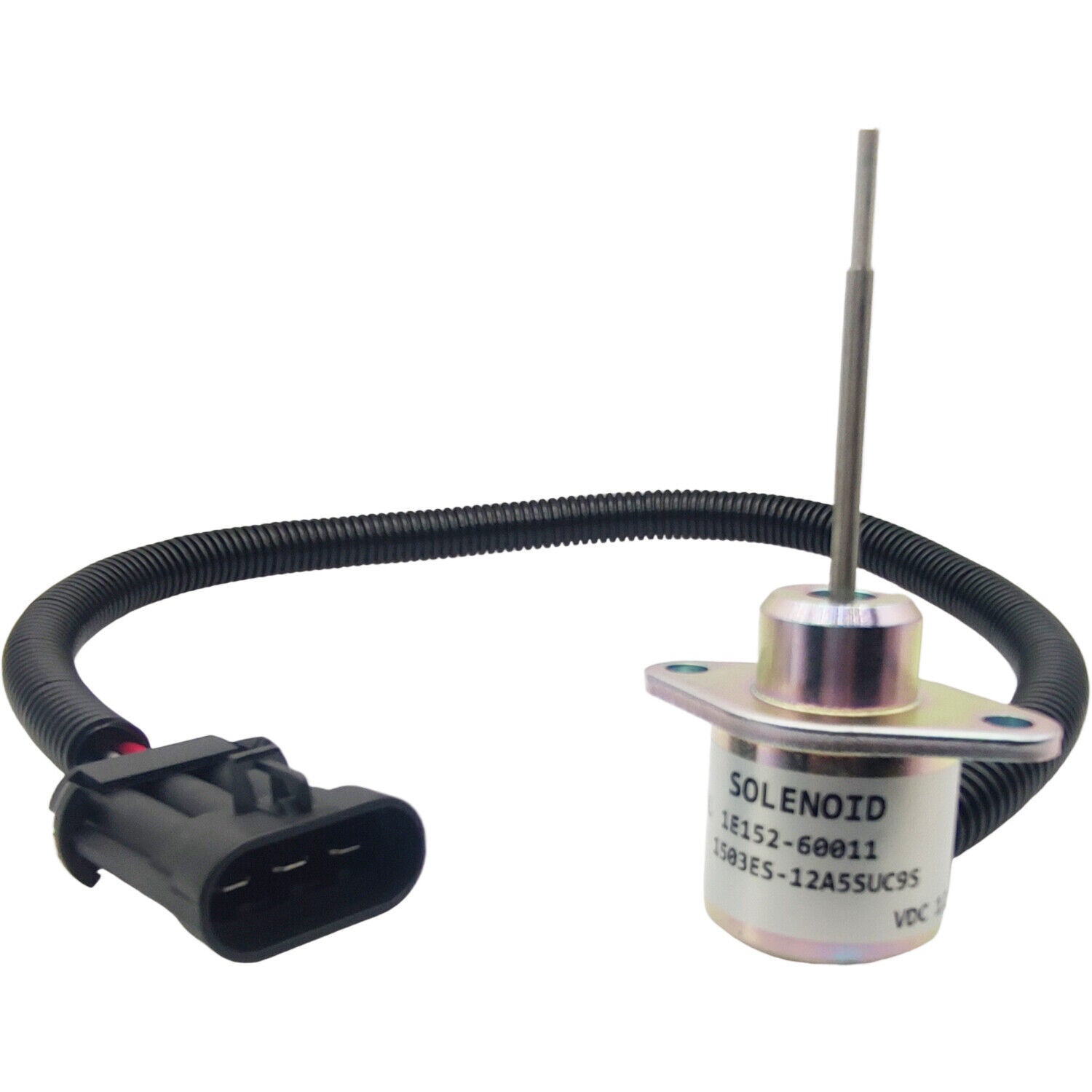 12V Shutdown Solenoid for Kubota Yanmar 1E152-60011 V2203 1503ES-12A5SUC9S