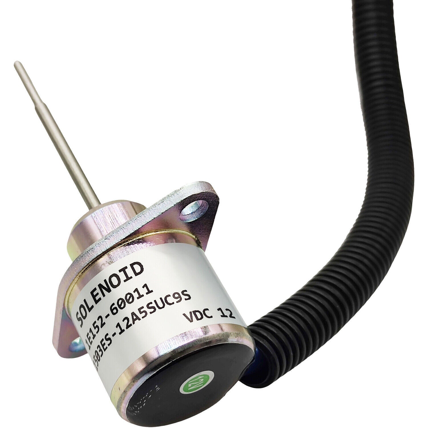 12V Shutdown Solenoid for Kubota Yanmar 1E152-60011 V2203 1503ES-12A5SUC9S