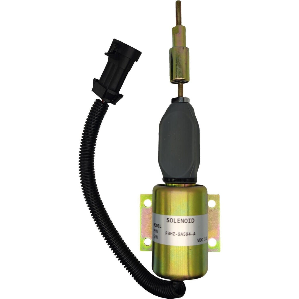 12V Fuel Shut Down Solenoid F3HZ-9A594-A Fit Ford 7.8 Diesel Engine SA-4273-12V