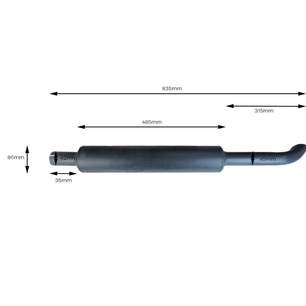 Muffler for Kubota L225DT L285P L285WP L185DT L185F L2350DT L2350F L245DT L245F
