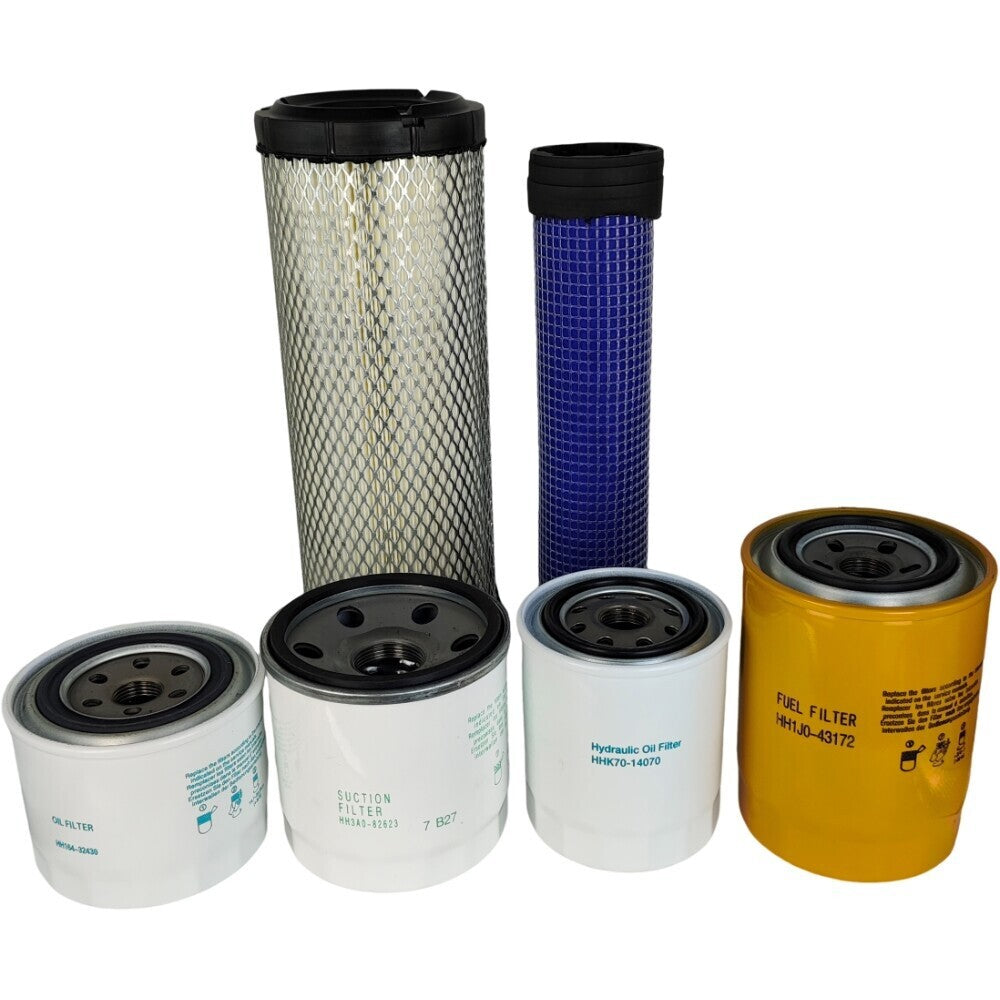 Air Fuel Hydrostat Oil Hydraulic Filter Kit for Kubota L3301 HST L3901 HST