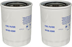 2X Fuel Filter 16631-43560 HH166-43560 for Kubota SVL M Series