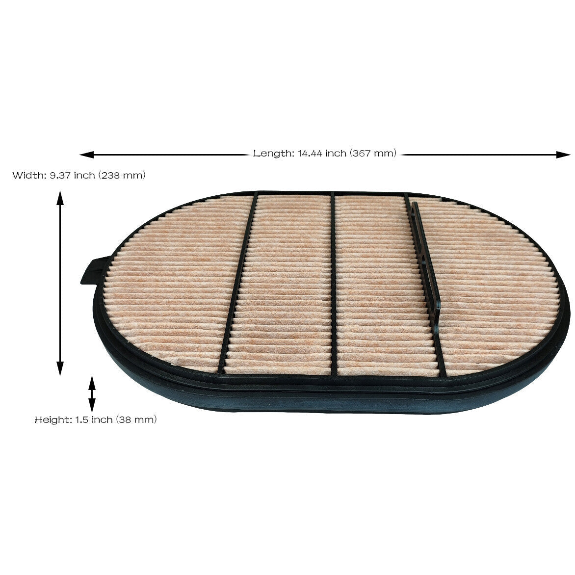 2X Air Filter for Wix 49557 Donaldson P607557 87356547 Bell 226780