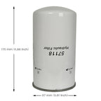 Hydraulic Filter 19642509000 for Mahindra Tractor 2615 2815 3015 3215 Spin On