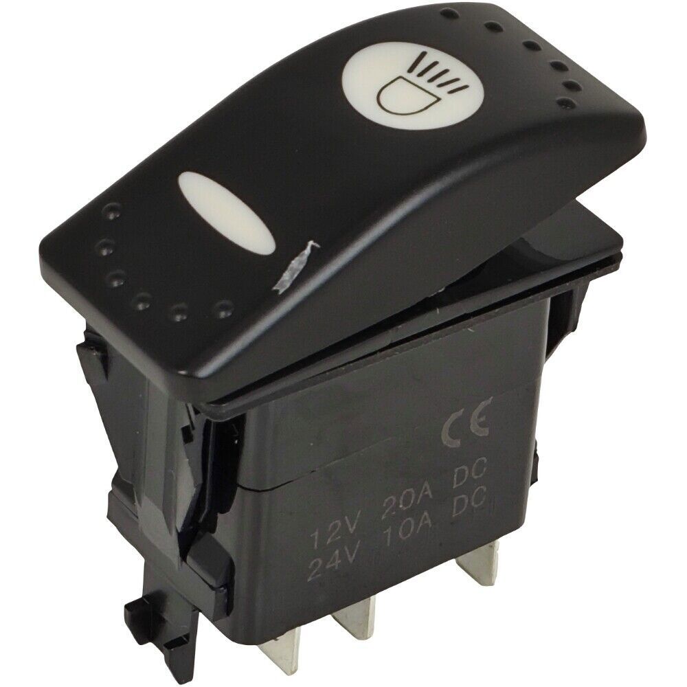 701/60004 Rocker Switch for JCB Backhoe Loader 214 215 216 217 3D 12V 6 PIN