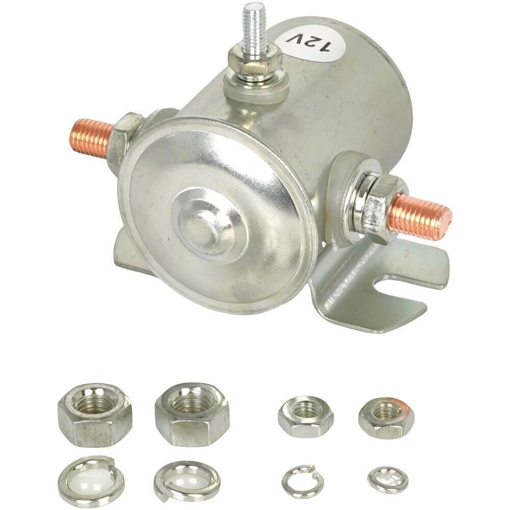 12V 3-Terminal 80A Solenoid Continuous Duty Switch 24106BX Fit for Cole Hersee