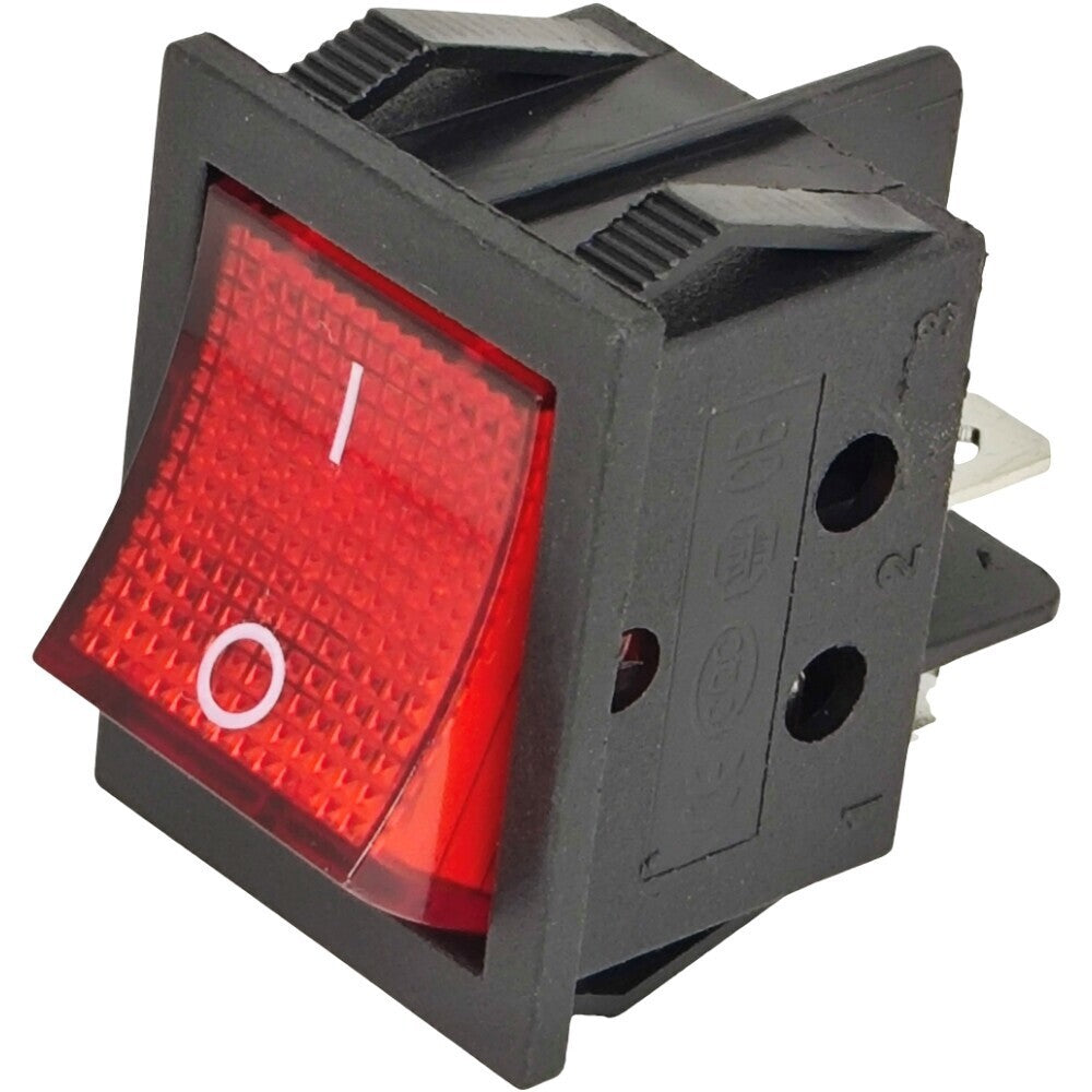 ZE-235-2 Lighted Rocker Toggle Switch ON OFF for Zing Ear 4 Prong Snap-in