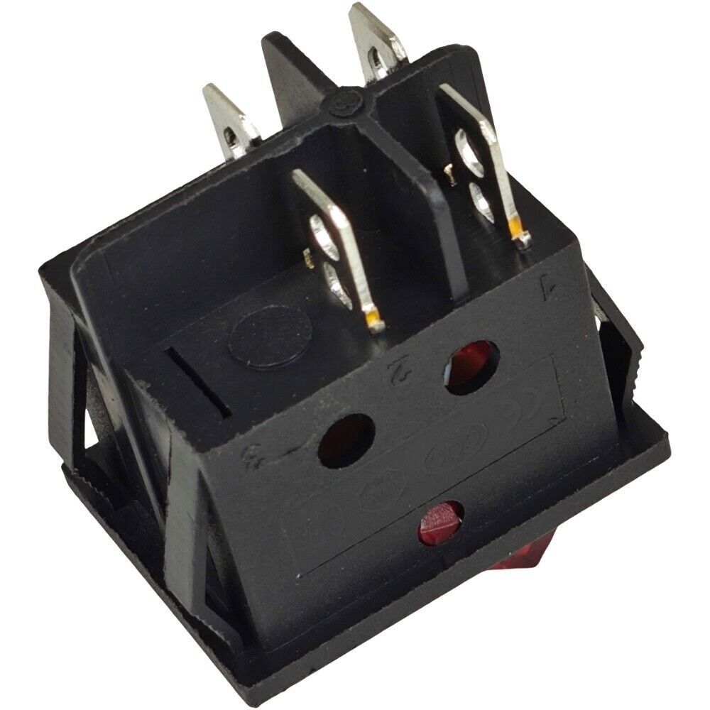 ZE-235-2 Lighted Rocker Toggle Switch ON OFF for Zing Ear 4 Prong Snap-in