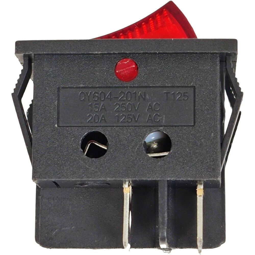 ZE-235-2 Lighted Rocker Toggle Switch ON OFF for Zing Ear 4 Prong Snap-in