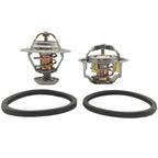 185 & 180 Degree Thermostat Front & Rear Kit Pair Fit for GM Pickup Duramax