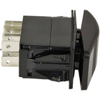 Contura Rocker Switch 12981 Cover with Red Bar Lenses DPDT Black Illuminated