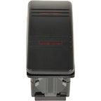 Contura Rocker Switch 12981 Cover with Red Bar Lenses DPDT Black Illuminated