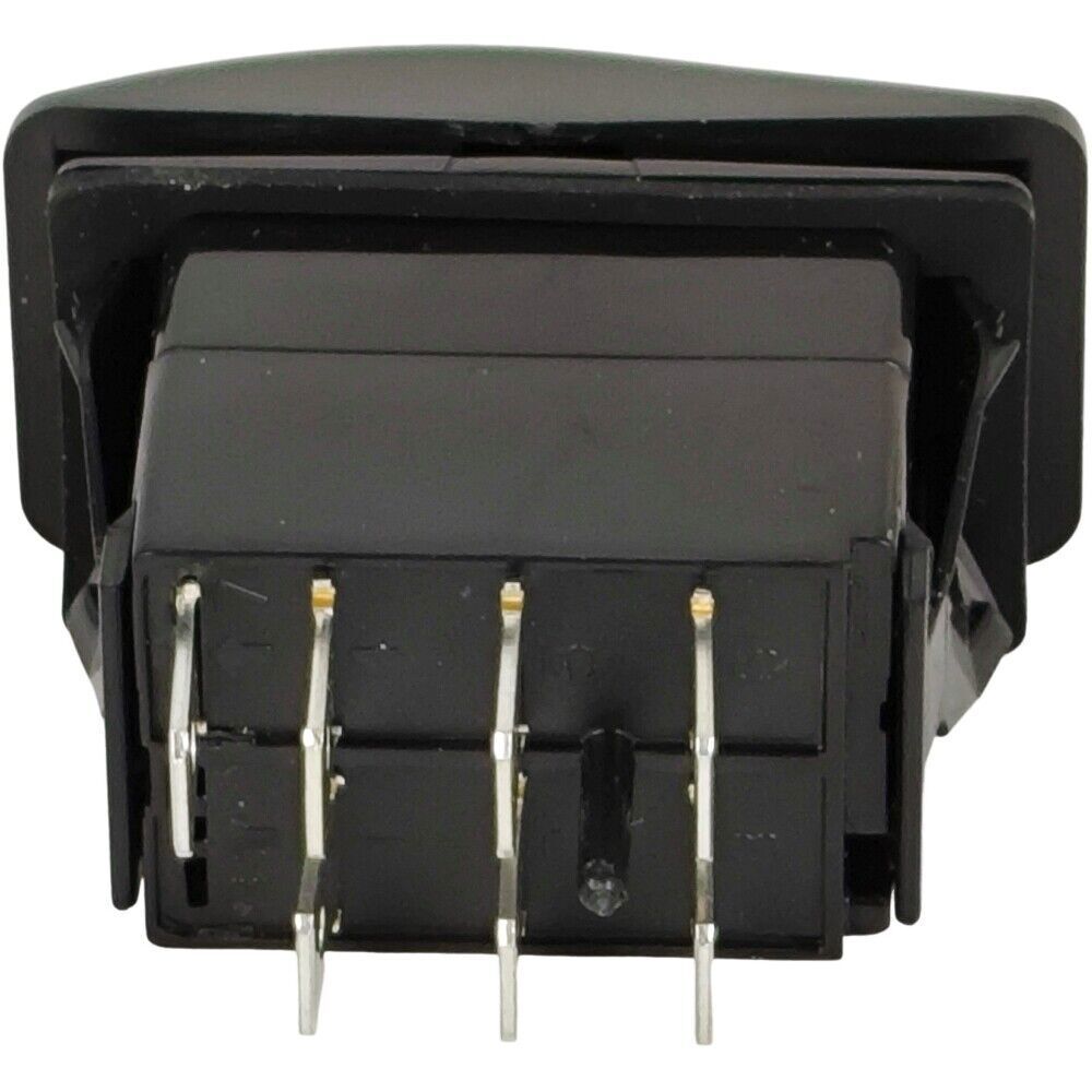Contura Rocker Switch 12981 Cover with Red Bar Lenses DPDT Black Illuminated