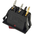 ZE-215 Lighted Rocker Switch On Off for Zing Ear 3 Prong SPST Snap-in