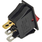 ZE-215 Lighted Rocker Switch On Off for Zing Ear 3 Prong SPST Snap-in