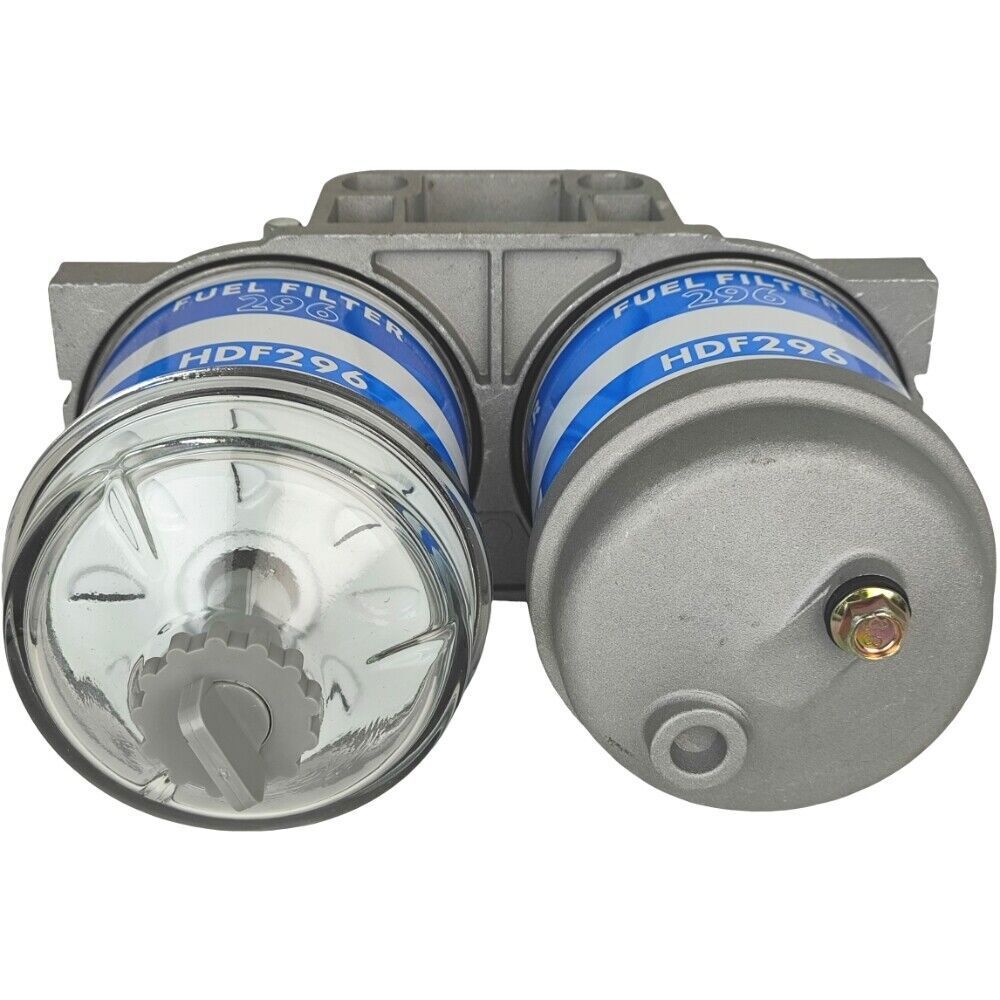 Dual Fuel Filter Glass Bowl AR66294 Fit for John Deere 1020 820 1120 2020 2030