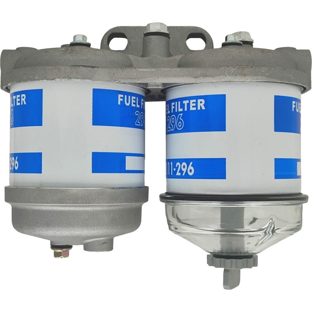 Dual Fuel Filter Glass Bowl Fit for Ford 2610 2910 3610 4610 5610 EBPN9N166AA
