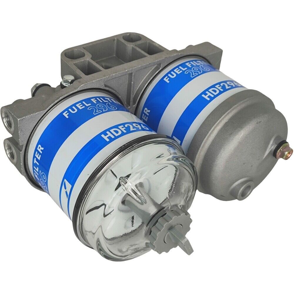Dual Fuel Filter Glass Bowl Fit for Ford 2610 2910 3610 4610 5610 EBPN9N166AA