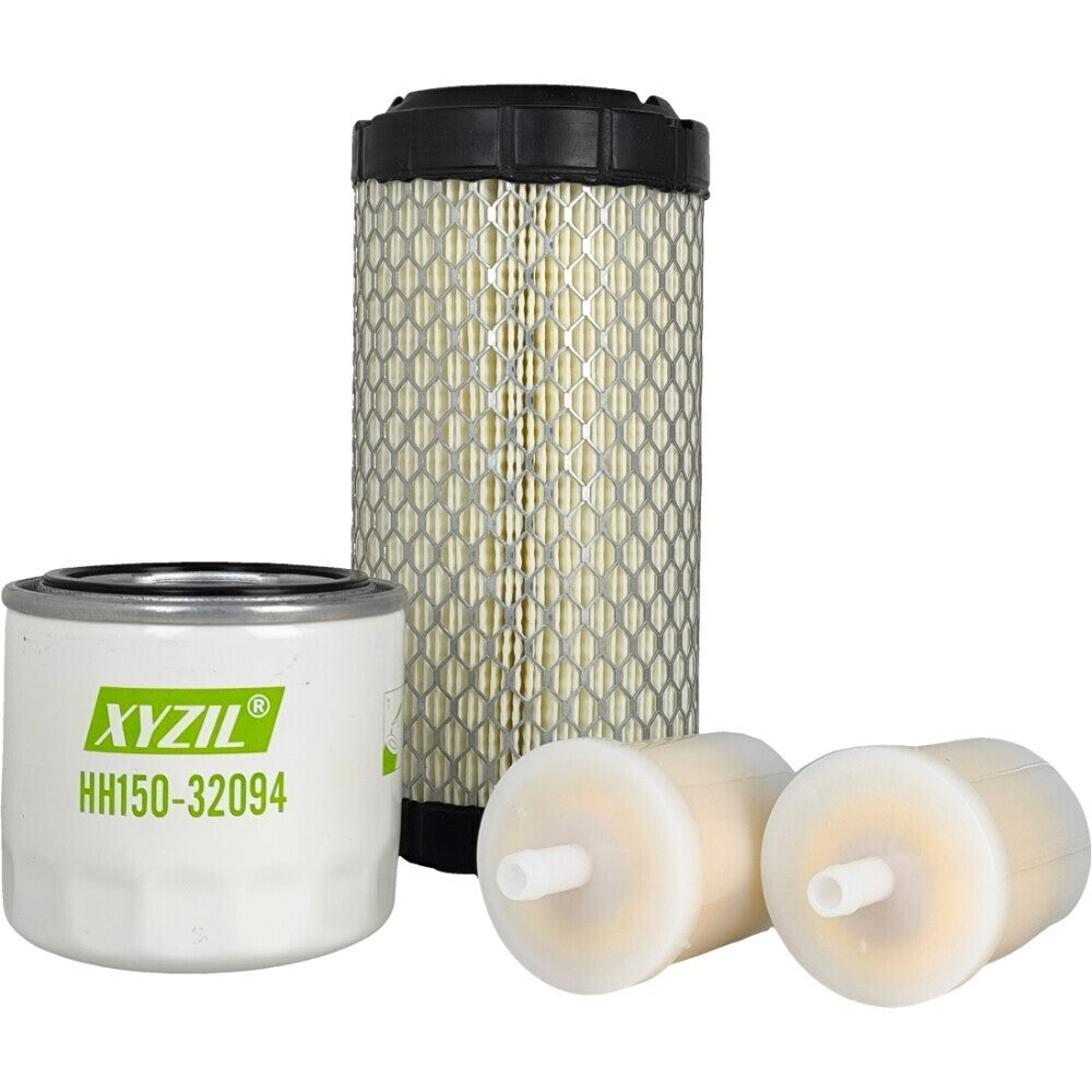 Engine Oil Fuel Air Filter Kit Fit for Kubota ZD28 BX2200 BX2660 Tractor