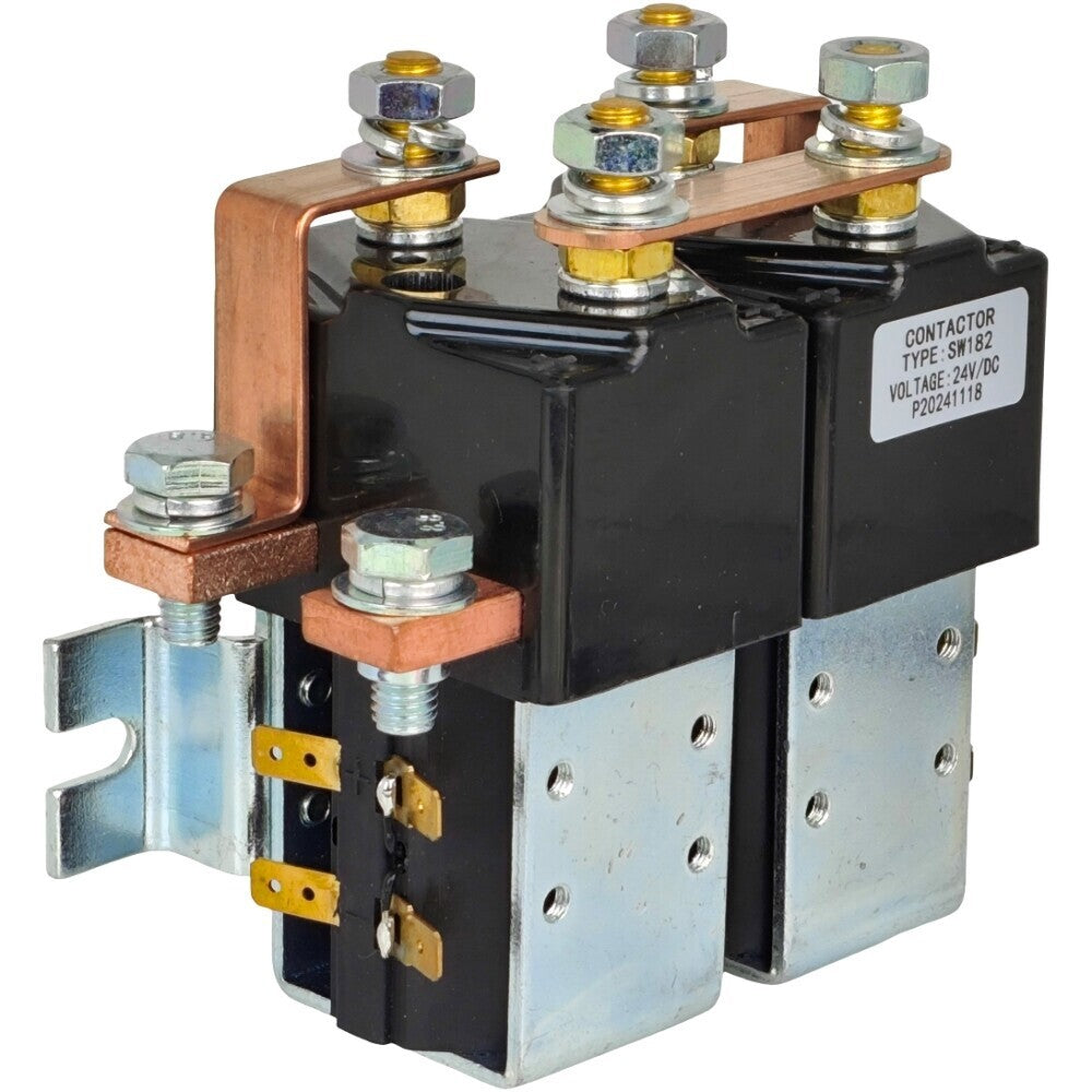 24V 200A SW182 Reversing Contactor Solenoid Fit for Albright SW102B-1 SW182-4