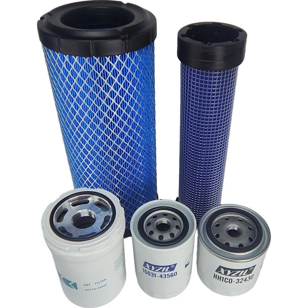 Maintenance Filter Kit for Kubota SVL75 SVL75-2 HST (SN 26157 & Below) Loader