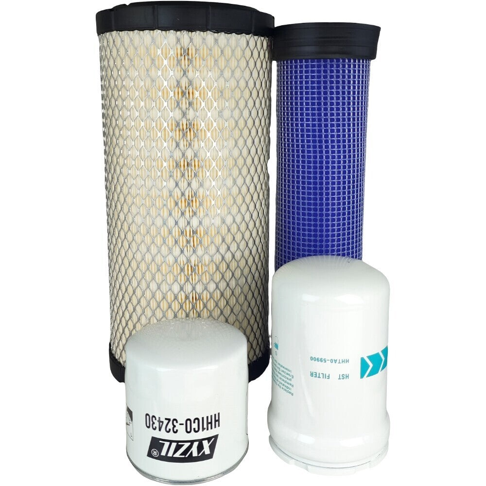 Maintenance Filter Kit for Kubota SVL90 SVL90C SVL90-2 SVL90-2C w/ V3800 Engine