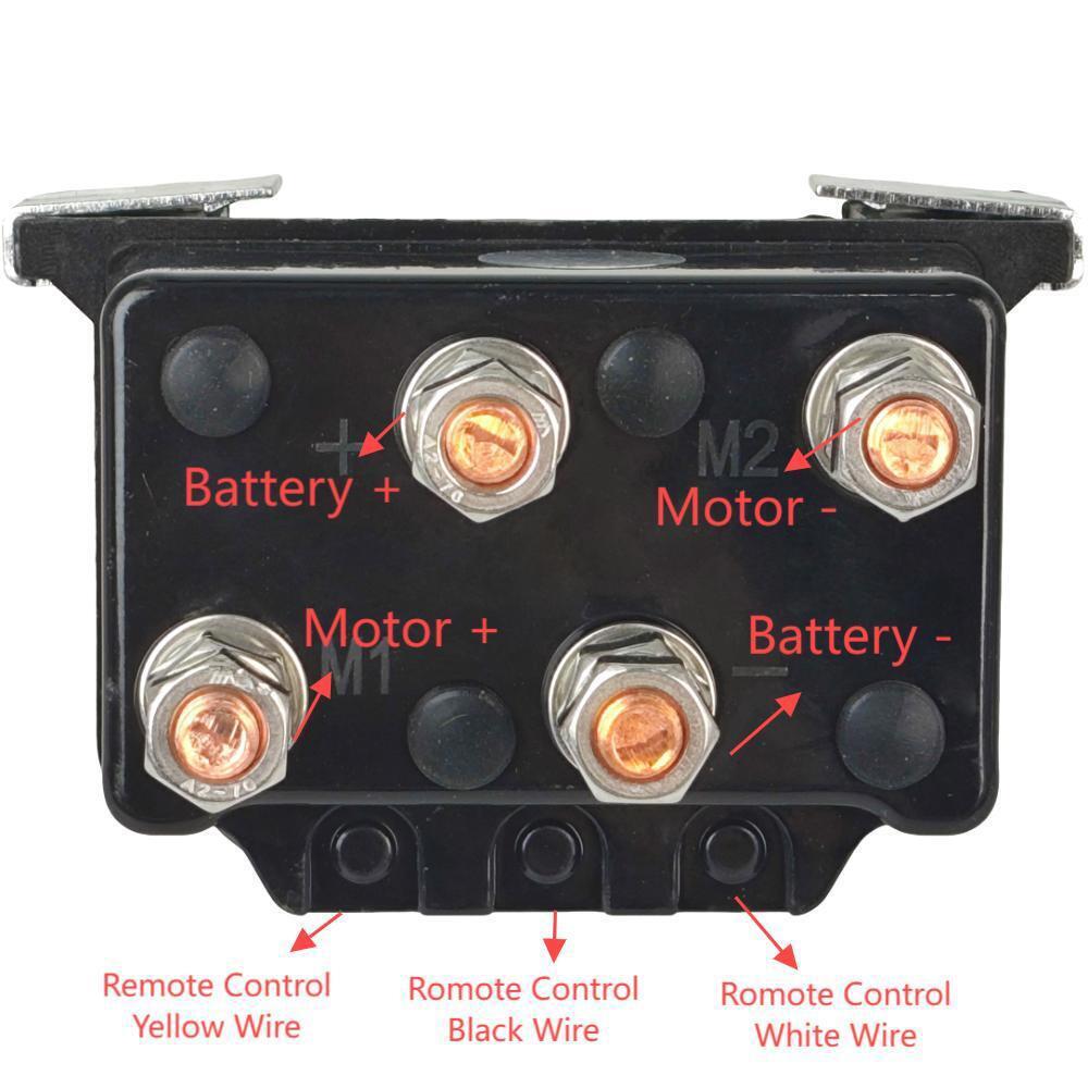 12V 500A Winch Solenoid Relay Contactor 5000 - 7000LB for ATV UTV SUV Jeep