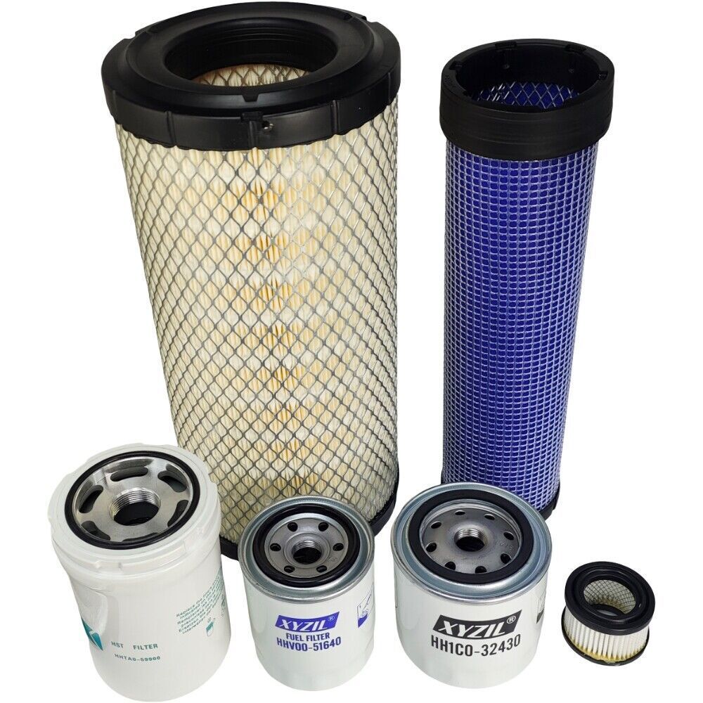 Complete Maintenance Filter Kit for Kubota SVL95-2S SVL95-2SC S/N 32601 & Below
