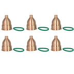6X Injector Hole Tube w/O-Ring 23501580 Fit for Detroit Diesel S60 12.7L Engine