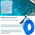 60ft 99958903-DIY Cable 2 Wire for Dolphin Maytronics Pool Cleaner S200 Active20